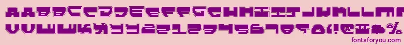 LoveladiesPro Font – Purple Fonts on Pink Background