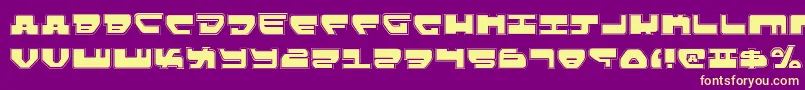 LoveladiesPro Font – Yellow Fonts on Purple Background