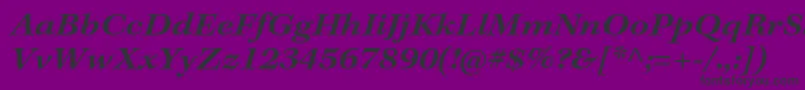 KeplerstdSemiboldextit Font – Black Fonts on Purple Background