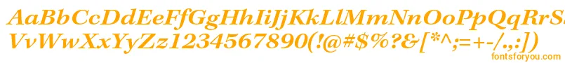 KeplerstdSemiboldextit Font – Orange Fonts on White Background