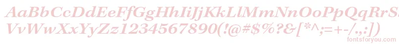 KeplerstdSemiboldextit Font – Pink Fonts on White Background