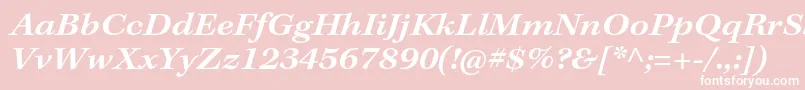 KeplerstdSemiboldextit Font – White Fonts on Pink Background