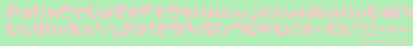 Parade20a Font – Pink Fonts on Green Background