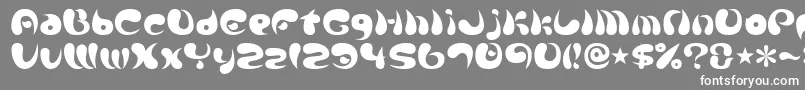 フォントParade20a – 灰色の背景に白い文字