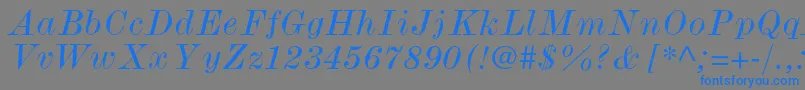 fuente ModernmtstdWideitalic – Fuentes Azules Sobre Fondo Gris