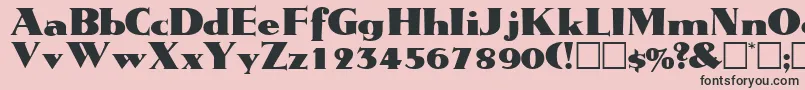 TatiodisplaysskRegular Font – Black Fonts on Pink Background