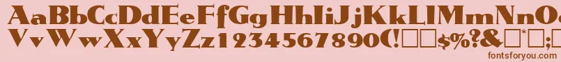 TatiodisplaysskRegular Font – Brown Fonts on Pink Background