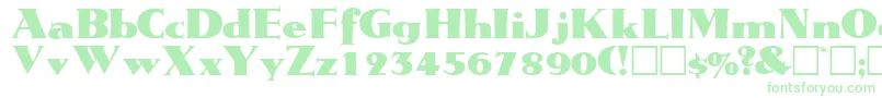 TatiodisplaysskRegular Font – Green Fonts on White Background