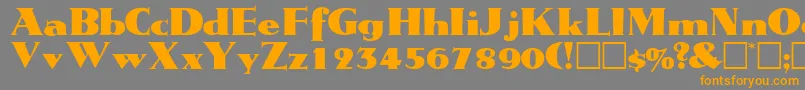 TatiodisplaysskRegular Font – Orange Fonts on Gray Background