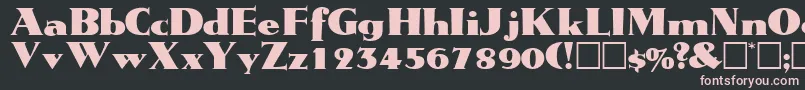 TatiodisplaysskRegular Font – Pink Fonts on Black Background