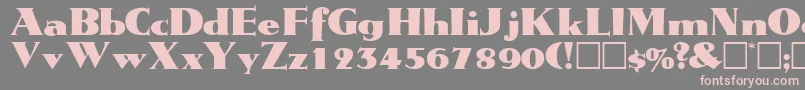 TatiodisplaysskRegular Font – Pink Fonts on Gray Background