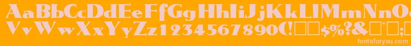TatiodisplaysskRegular Font – Pink Fonts on Orange Background