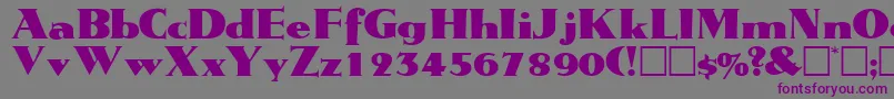TatiodisplaysskRegular Font – Purple Fonts on Gray Background
