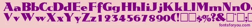 TatiodisplaysskRegular Font – Purple Fonts on Pink Background