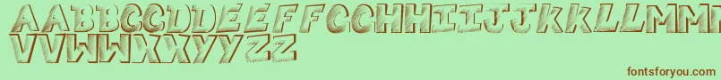 Sketchycomic Font – Brown Fonts on Green Background