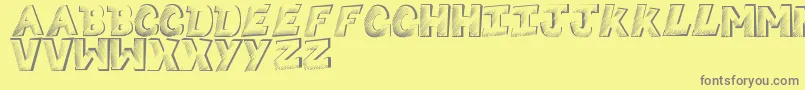 Sketchycomic Font – Gray Fonts on Yellow Background