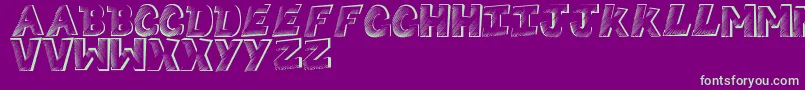 Sketchycomic Font – Green Fonts on Purple Background