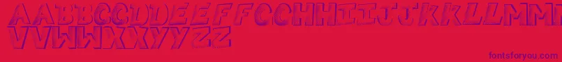Sketchycomic Font – Purple Fonts on Red Background