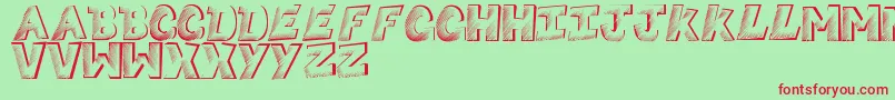 Sketchycomic Font – Red Fonts on Green Background