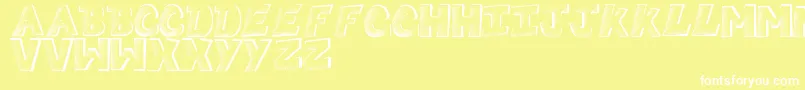 Sketchycomic Font – White Fonts on Yellow Background