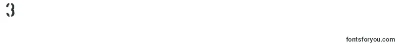 Mutefruitskimpykrash Font – Fonts for Digit 3