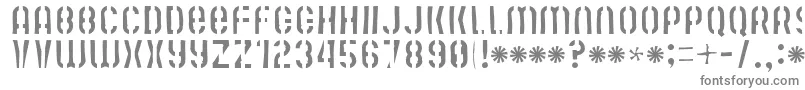 Mutefruitskimpykrash Font – Gray Fonts on White Background