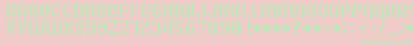 Mutefruitskimpykrash Font – Green Fonts on Pink Background