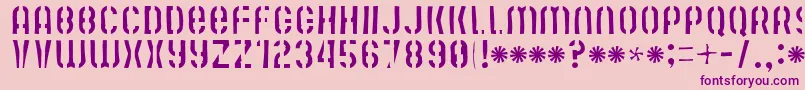 Mutefruitskimpykrash Font – Purple Fonts on Pink Background
