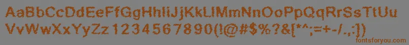 More about ScribbledRegular Font ScribbledRegular Font – Brown Fonts on Gray Background