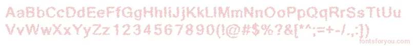 ScribbledRegular Font – Pink Fonts on White Background