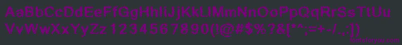ScribbledRegular Font – Purple Fonts on Black Background