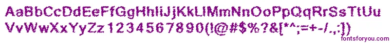 ScribbledRegular Font – Purple Fonts on White Background