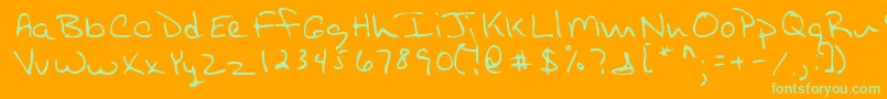 Подробнее о шрифте Lehn254 Шрифт Lehn254 – зелёные шрифты на оранжевом фоне