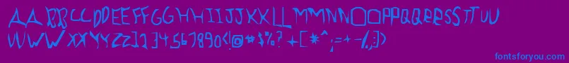 Więcej informacji o czcionce Previewa Czcionka Previewa – niebieskie czcionki na fioletowym tle