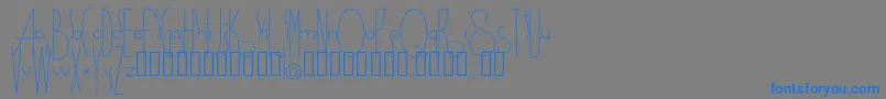 Spirituality Font – Blue Fonts on Gray Background