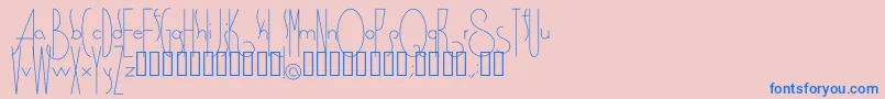 Spirituality Font – Blue Fonts on Pink Background