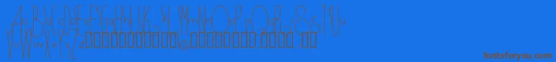 Spirituality Font – Brown Fonts on Blue Background