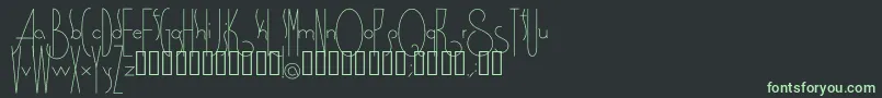 Spirituality Font – Green Fonts on Black Background