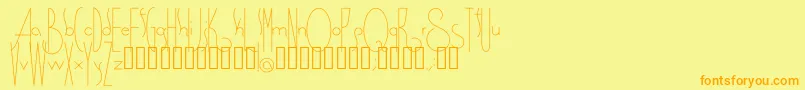 Spirituality Font – Orange Fonts on Yellow Background