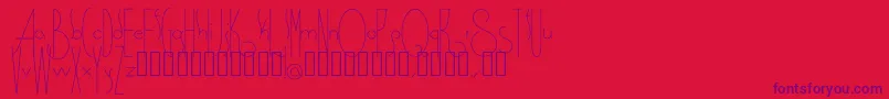 Spirituality Font – Purple Fonts on Red Background