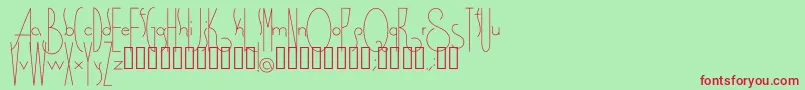 Spirituality Font – Red Fonts on Green Background