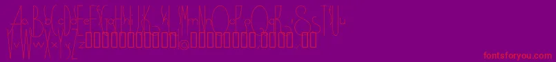 Spirituality Font – Red Fonts on Purple Background