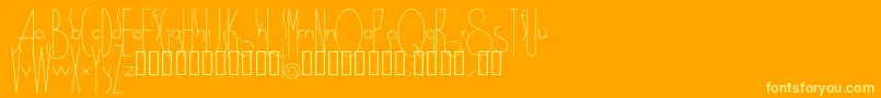 Spirituality Font – Yellow Fonts on Orange Background