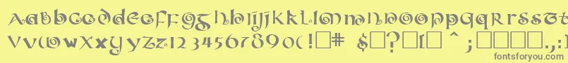 ConfettitypeMedium Font – Gray Fonts on Yellow Background