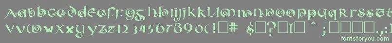 ConfettitypeMedium Font – Green Fonts on Gray Background