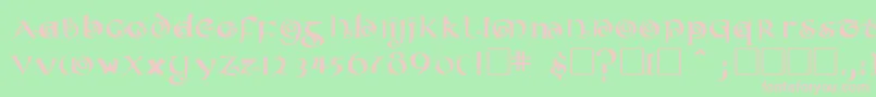 ConfettitypeMedium Font – Pink Fonts on Green Background