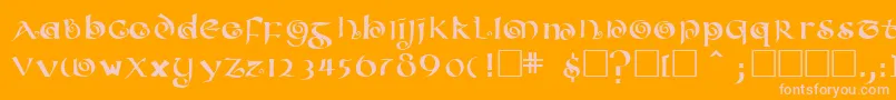 ConfettitypeMedium Font – Pink Fonts on Orange Background