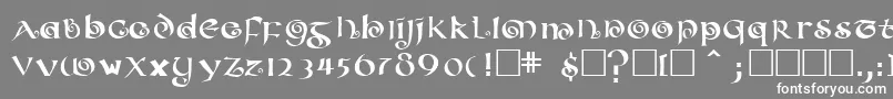 ConfettitypeMedium Font – White Fonts on Gray Background