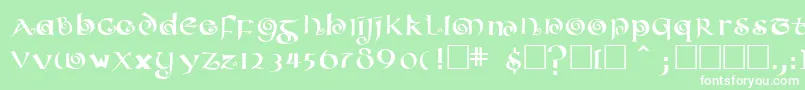 ConfettitypeMedium Font – White Fonts on Green Background