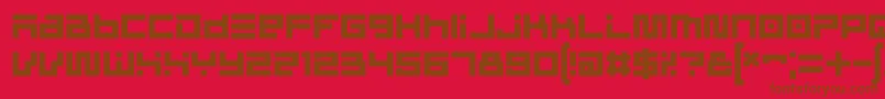 CinderblockRegular Font – Brown Fonts on Red Background